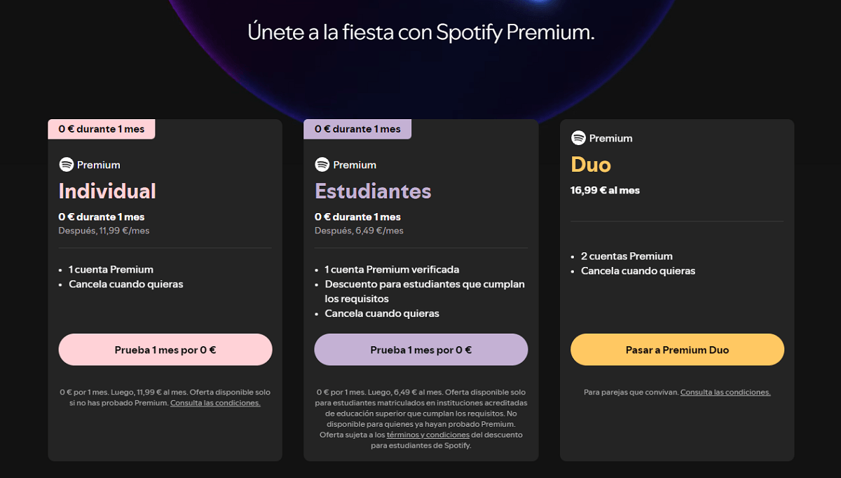 Activar Spotify Prueba Oficial