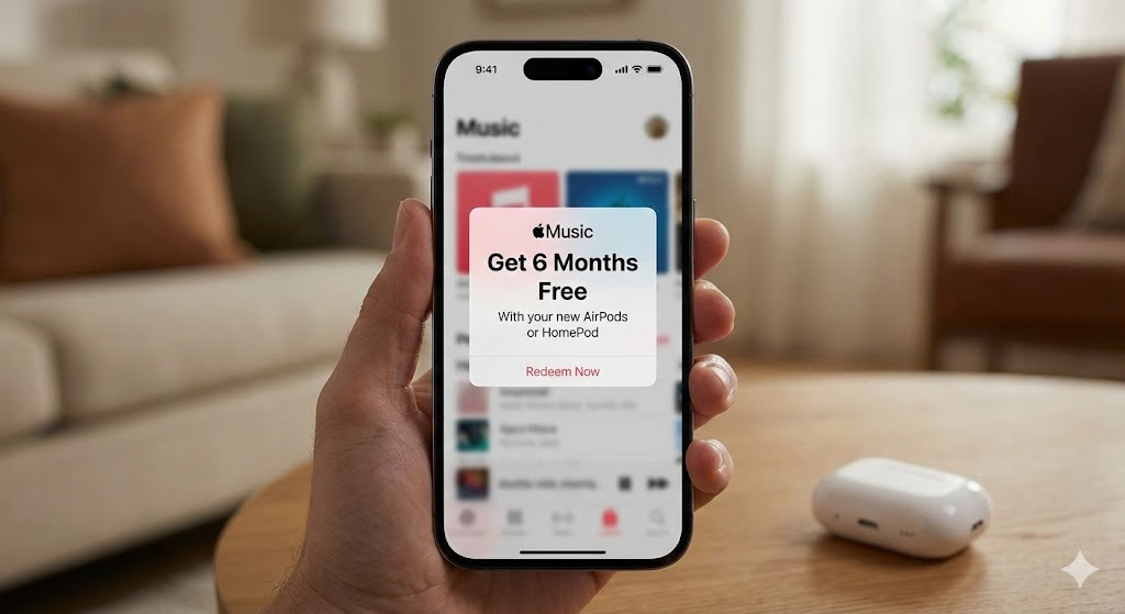 Oferta de 6 meses gratis de Apple Music al conectar AirPods