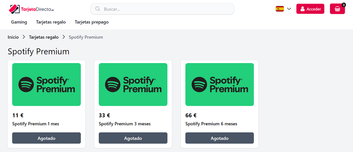 Comprueba promociones Tarjetas Regalo