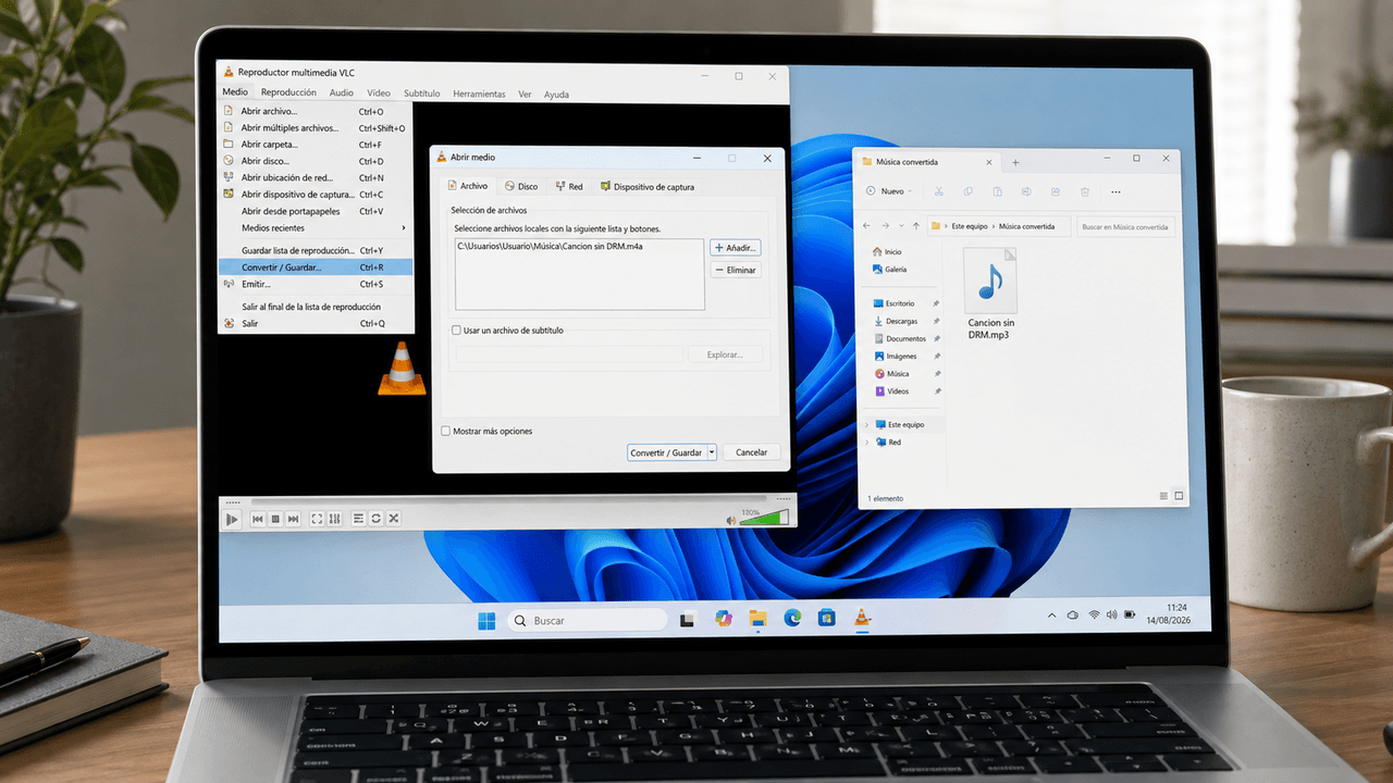 Convertir Archivo Sin DRM con VLC