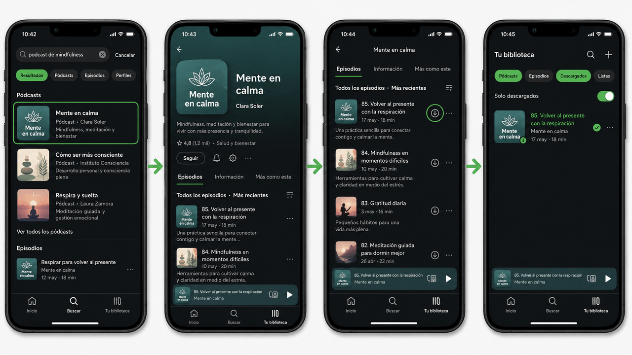 Descargar Podcast de Spotify Movil