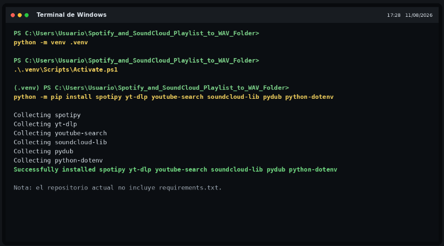 Instalar Dependencia Python FFmpeg