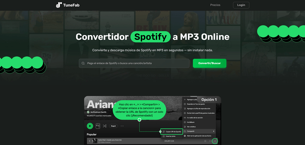 Descargar Spotify MP3 Online Spotify
